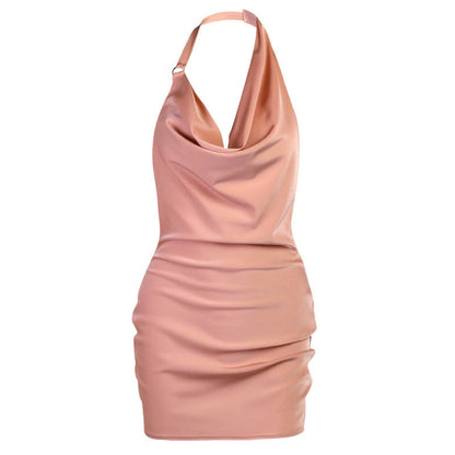 Mini robe satin