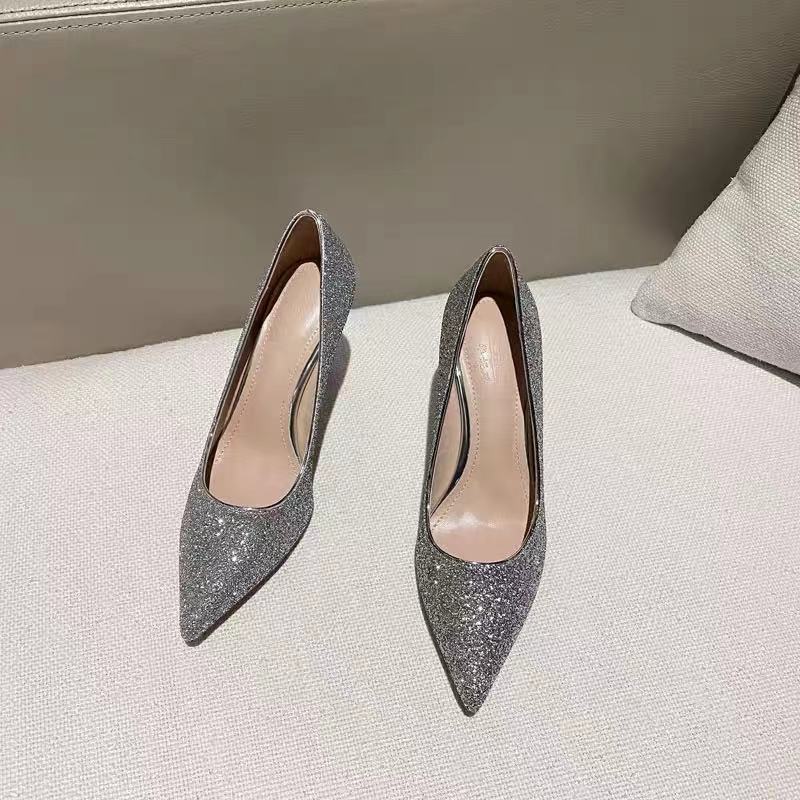 Chaussures de mariage en cristal