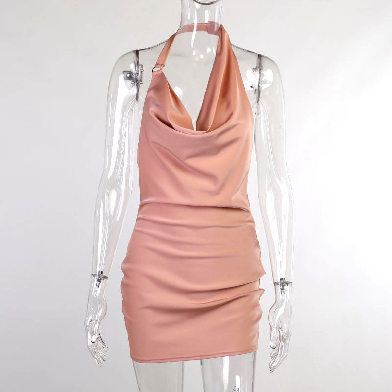 Mini robe satin